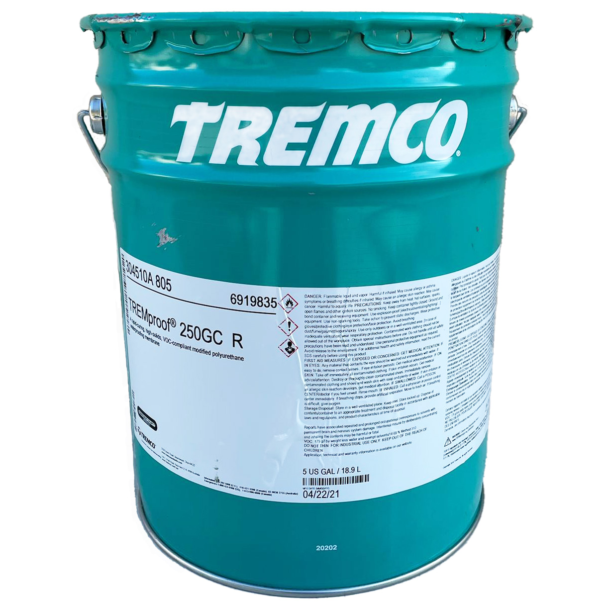 Tremco-TREMProof-250GC-R-5-Gallon-Bucket – Sewell Hardware Co., Inc.